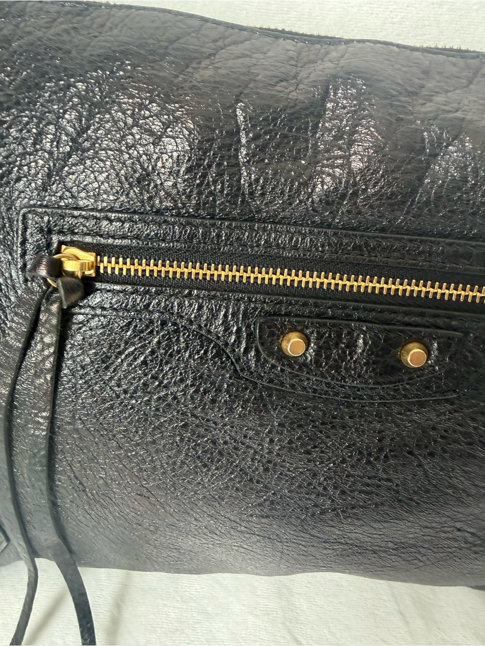 Balenciaga 2015 Lambskin Motocross Large Flat Clutch Bag - Picture 5 of 10